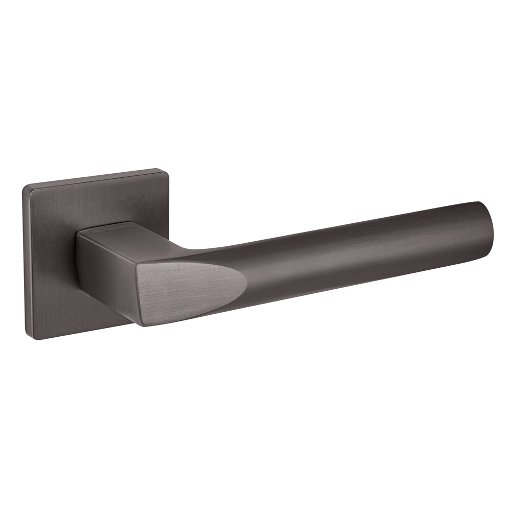 Ручка дверная Fuaro Prizma GR-23 квадратная розетка графит (44287)