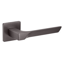 Ручка дверная Fuaro Fly GR-23 квадратная розетка графит (44411) - фото 1