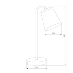 Лампа настольная E27 40 Вт Eurosvet Montero (a061343) - фото 7