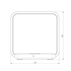 Лампа настольная светодиодная 4200К 4 Вт с беспроводной зарядкой Eurosvet Frame (85985) - фото 3