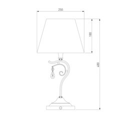 Лампа настольная E14 40 Вт Eurosvet Incanto (83402) - фото 2