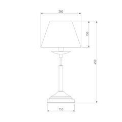 Лампа настольная E14 40 Вт Eurosvet Hotel (80134) - фото 7