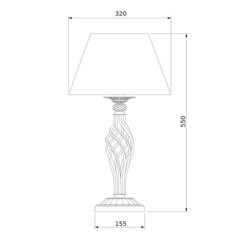 Лампа настольная E14 40 Вт Eurosvet Selesta (75606) - фото 9