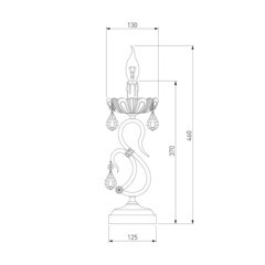 Лампа настольная E14 40 Вт Eurosvet Etna (59683) - фото 9