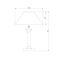 Лампа настольная E27 40 Вт Eurosvet Majorka (19593) - фото 3