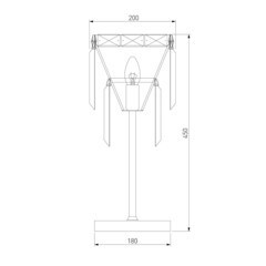 Лампа настольная E14 60 Вт Eurosvet Elegante (a060648) - фото 2