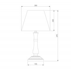 Лампа настольная E27 60 Вт Eurosvet London (86060) - фото 7