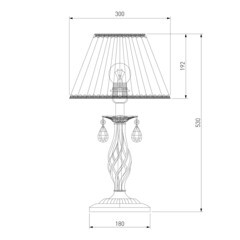 Лампа настольная E27 60 Вт Eurosvet Amelia (79084) - фото 8