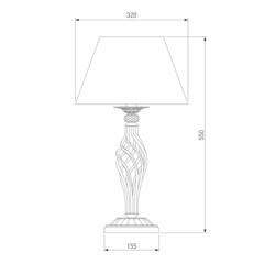 Лампа настольная E14 40 Вт Eurosvet Selesta (72985) - фото 5