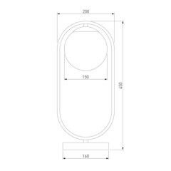 Лампа настольная E27 60 Вт Eurosvet Ringo (a061132) - фото 2