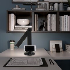 Лампа настольная светодиодная 3300-6500К 8 Вт с беспроводной зарядкой Eurosvet Action (a053233) - фото 6