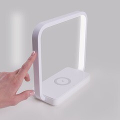 Лампа настольная светодиодная 4200К 4 Вт с беспроводной зарядкой Eurosvet Frame (85985) - фото 8