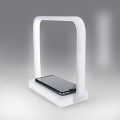 Лампа настольная светодиодная 4200К 4 Вт с беспроводной зарядкой Eurosvet Frame (85985) - фото 2