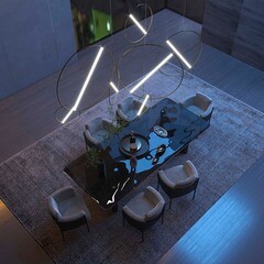 Светильник светодиодный подвесной Eurosvet Element 3300-6500К 14 Вт 3 кв.м бронза IP20 (a061419) - фото 2