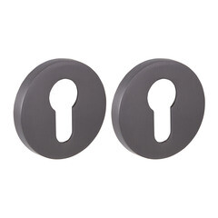 Ключевина Fuaro GR-23 круглая розетка графит (46875) - фото 1