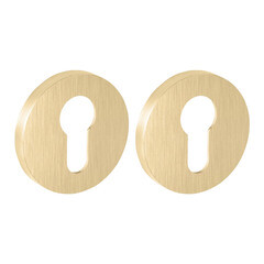 Ключевина Fuaro SSG-39 круглая розетка сатинированное золото (46873) - фото 1