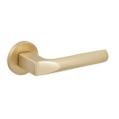 Ручка дверная Fuaro Prizma SSG-39 круглая розетка сатинированное золото (46859) - фото 1