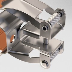 Держатель пружинный для шинопровода Maytoni Technical Unity серебро (TRA002HR-11B) - фото 2