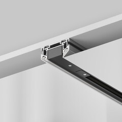 Профиль для установки в натяжной потолок однофазного шинопровода Maytoni Technical Unity 2 м белый (TRA001MP-112S) - фото 2