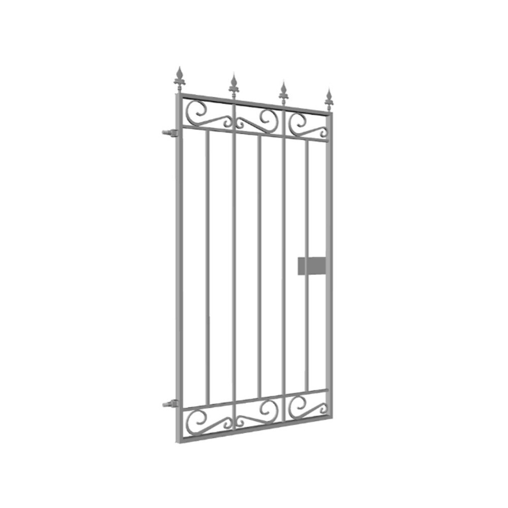 Калитка распашная каркас Стандарт-8 1х2 м черная