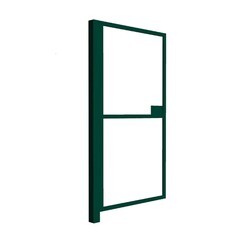 Изображение товара Калитка распашная каркас со столбом Оптима 1х2 м зеленая RAL 6005