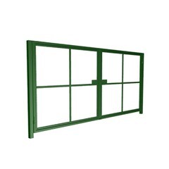 Изображение товара Ворота распашные каркас усиленный со столбами Оптима 4х2 м зеленые RAL 6005