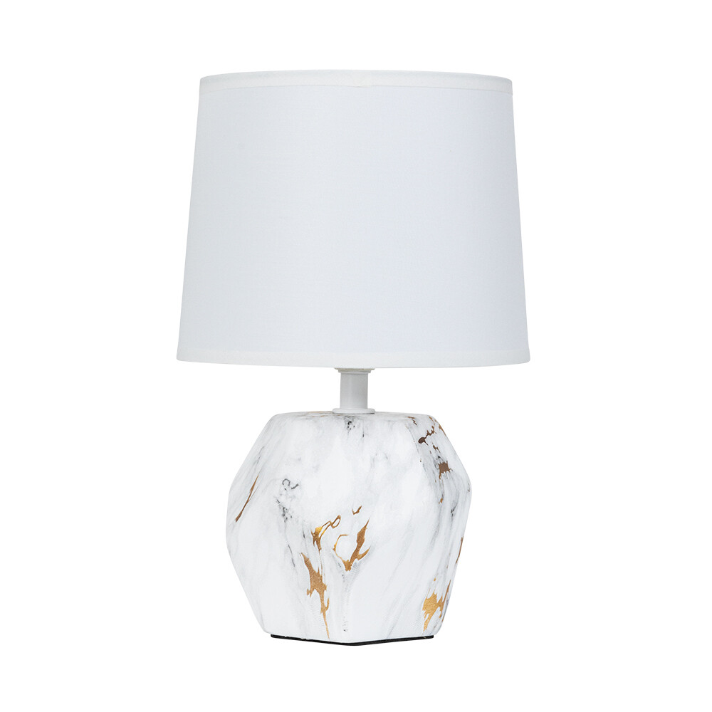 Изображение товара Настольная лампа Arte Lamp Zibal E14 40 Вт белый текстиль керамика дизайнерская