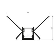 Профиль для светодиодной ленты Elektrostandard LL-2-ALP014 (a053634) 2 м угловой - фото 2