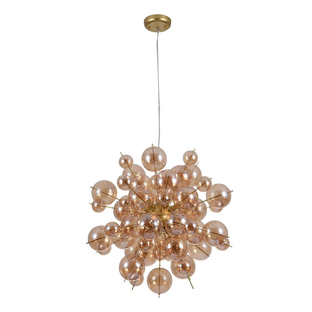 Изображение товара Люстра Arte Lamp Molecule G9 360 Вт Золото Стекло Коричневый Ар-деко