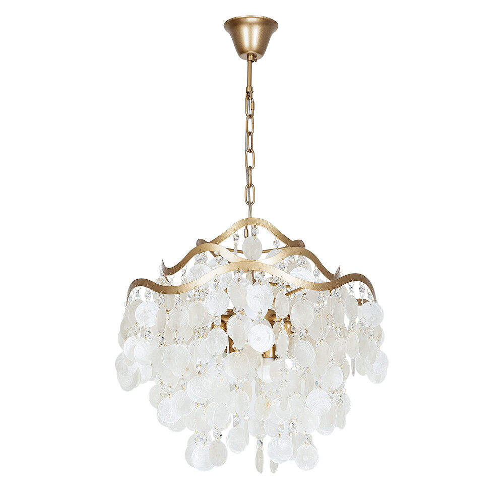 Изображение товара Люстра подвесная Arte Lamp Pipirima 6 ламп хрусталь золото IP20