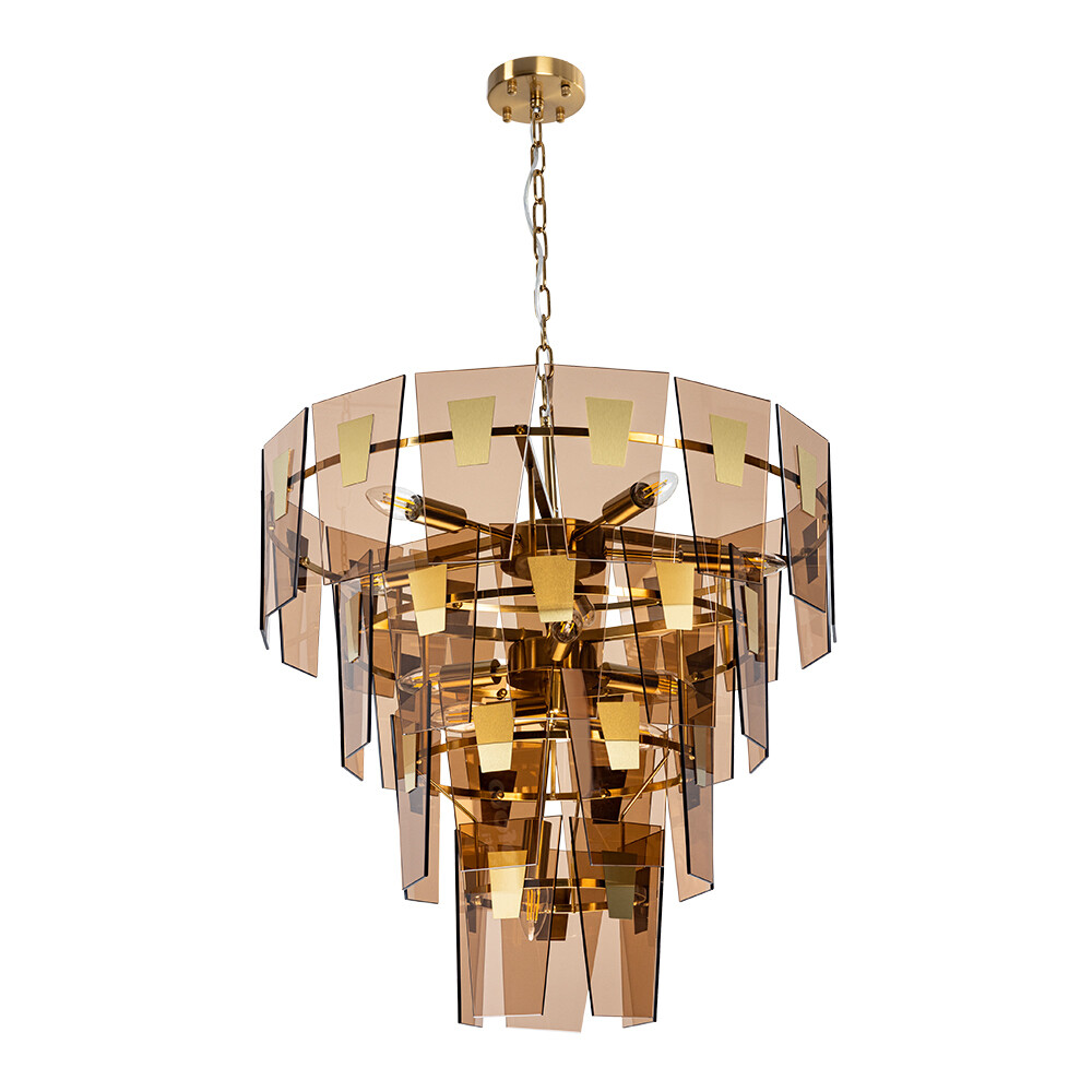 Изображение товара Подвесная люстра Arte Lamp Sophia E14 11 ламп, стиль Ар-деко, медь
