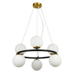 Изображение товара Люстра подвесная Arte Lamp Alcor E14 240 Вт 8 кв.м (A2224SP-6BK)