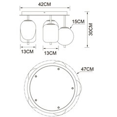 Люстра потолочная Arte Lamp Freddie E14 200 Вт 7 кв.м (A2231PL-5PB) - фото 2
