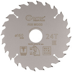 Изображение товара Диск пильный по дереву Cutop Profi plus 160х30/25,4/20/16х2 мм 24 зуба (75-16024Т)