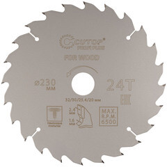 Изображение товара Диск пильный по дереву Cutop Profi plus 230х32/30/25,4/20х2,4 мм 24 зуба (75-23024Т)