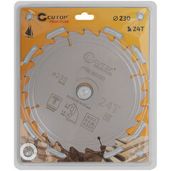 Диск пильный по дереву Cutop Profi plus 230х32/30/25,4/20х2,4 мм 24 зуба (75-23024Т) - фото 3