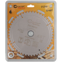 Диск пильный по дереву Cutop Profi plus 230х32/30/25,4/20х2,4 мм 48 зубьев (75-23048Т) - фото 5