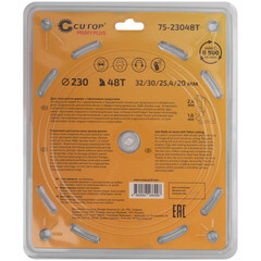 Диск пильный по дереву Cutop Profi plus 230х32/30/25,4/20х2,4 мм 48 зубьев (75-23048Т) - фото 4
