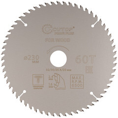 Изображение товара Диск пильный по дереву Cutop Profi plus 230х32/30/25,4/20х2,4 мм 60 зубьев (75-23060Т)