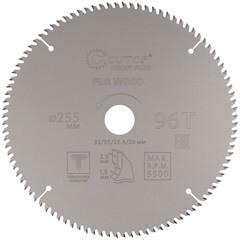 Изображение товара Диск пильный по дереву Cutop Profi plus 255х32/30/25,4/20х2,6 мм 96 зубьев (75-25596Т)