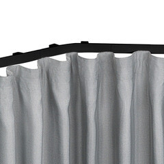 Поворотный элемент для алюминиевого карниза Facile алюминиевый 135° черный - фото 2