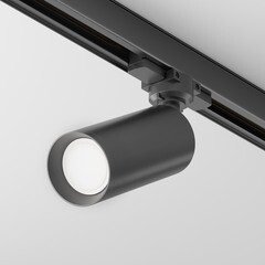 Трековый светильник трехфазный Maytoni Technical Focus Trinity 50 Вт GU10 5 кв.м черный (TR028-3-GU10-B) - фото 3