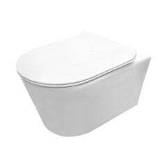 Унитаз подвесной Lavelly Notic безободковый с сиденьем дюропласт микролифт смыв торнадо (1039459) - фото 1