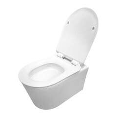 Унитаз подвесной Lavelly Notic безободковый с сиденьем дюропласт микролифт смыв торнадо (1039459) - фото 7