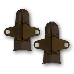 Угол наружный Деконика 70 мм венге темный Г-профиль (2 шт.) - фото 2