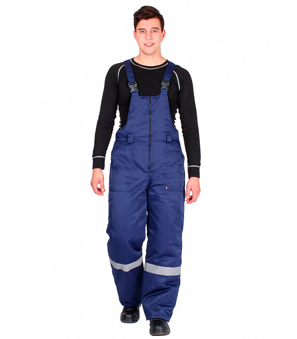 Изображение товара Утепленный рабочий полукомбинезон Delta Plus Экспертный-Люкс, синий, 52-54 рост
