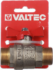 Кран шаровой латунный Valtec Base 3/4 НР(ш) х 3/4 НР(ш) бабочка прямой (VT.219.N.05) - фото 4