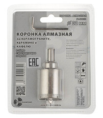 Коронка алмазная Trio-Diamond (400032) по керамограниту d32 мм - фото 2