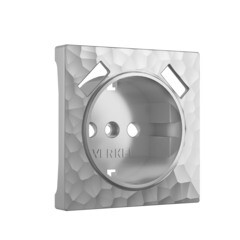 Накладка для розетки Werkel Hammer серебро с 2хUSB-А (a052147) - фото 1