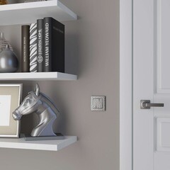 Набор клавиш для трехклавишного выключателя Werkel Hammer серебро (a052089) - фото 2